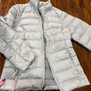 Eddie Bauer Silver Puffer Jacket